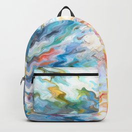 Beautiful Paint Zigzag Abstract #12 Backpack