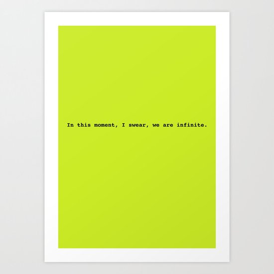 We are infinite Art Print