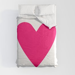 Big Pink Heart Comforter