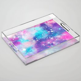 Pretty Pastel Galaxy Acrylic Tray