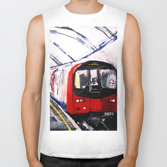 London Underground Northern Line Fine Art Biker Tank