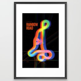 Rainbow Road Framed Art Print
