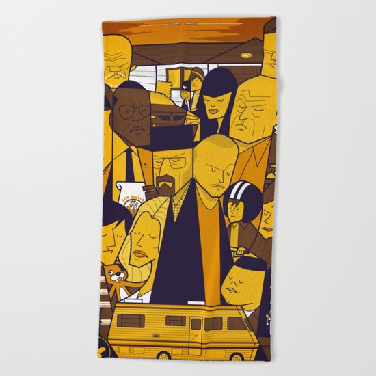 Breaking Bad (yellow version) Beach Towel