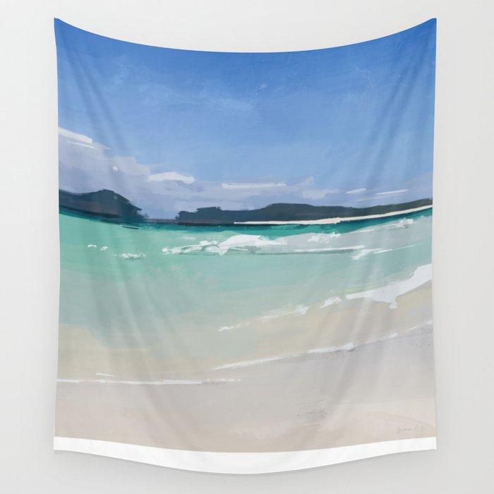 Gone To The Beach Wall Tapestry By Greenlili