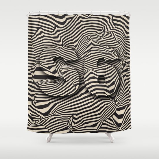 striated Shower Curtain