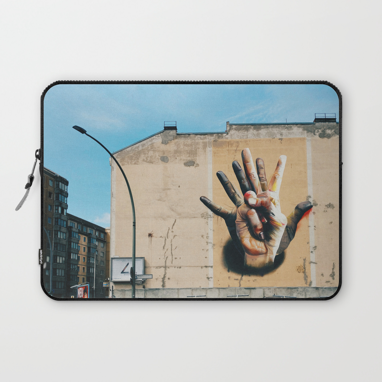 Streetart About Diversity Berlin Germany Travel Photography Laptop Sleeve By Cuandovolves Society6