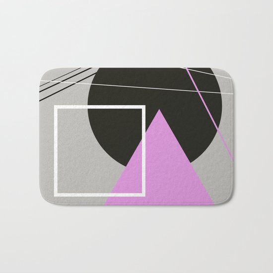 Geometric Landscape Bath Mat