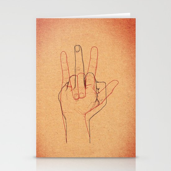 Love and Hate Stationery Cards