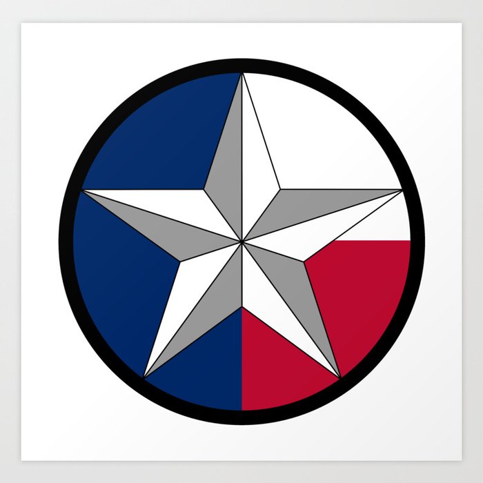 Texas Lone Star Art Print