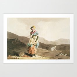 19th century in Yorkshire life Art Print