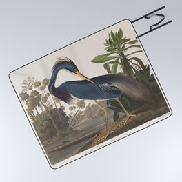 Vintage Bird Illustration Picnic Blanket