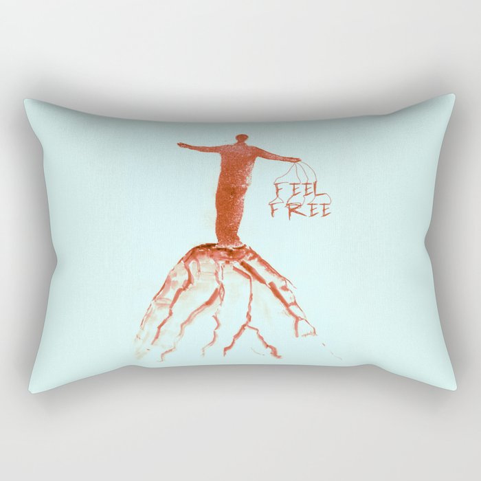 Feel free Rectangular Pillow