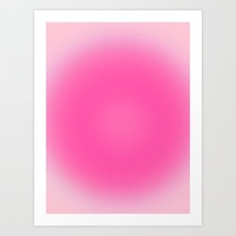Pink Aura Gradient Art Print
