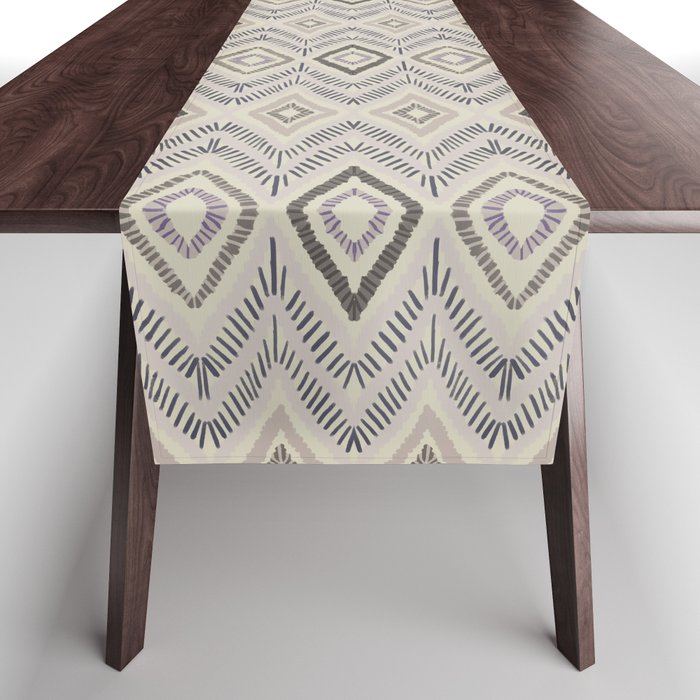 Textured Aztec pattern Table Runner