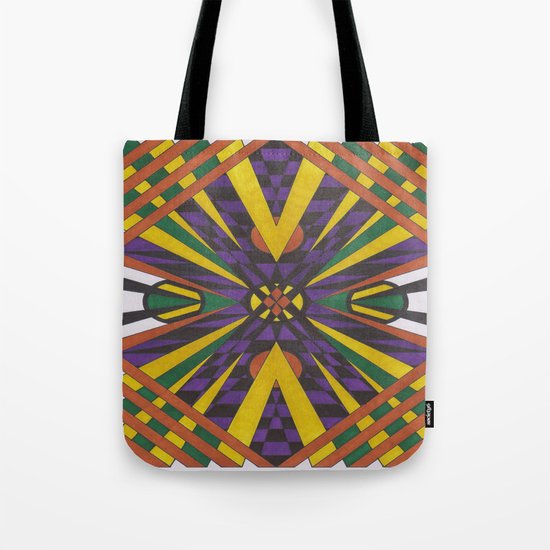 Purple Cross Tote Bag