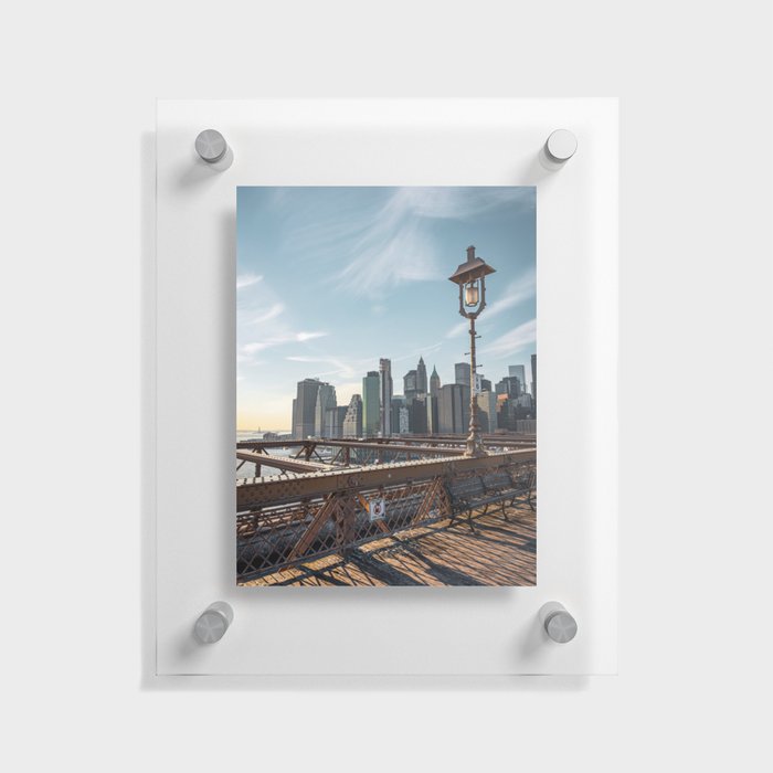 Brooklyn Bridge NYC Skyline Floating Acrylic Print