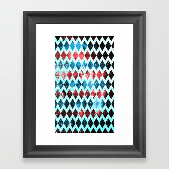 Space Diamonds Framed Art Print
