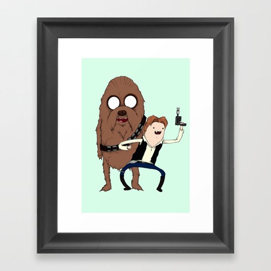 Space Adventure! Mans Best Friend Framed Art Print