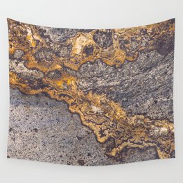 Gold Inlay Marble II Wall Tapestry