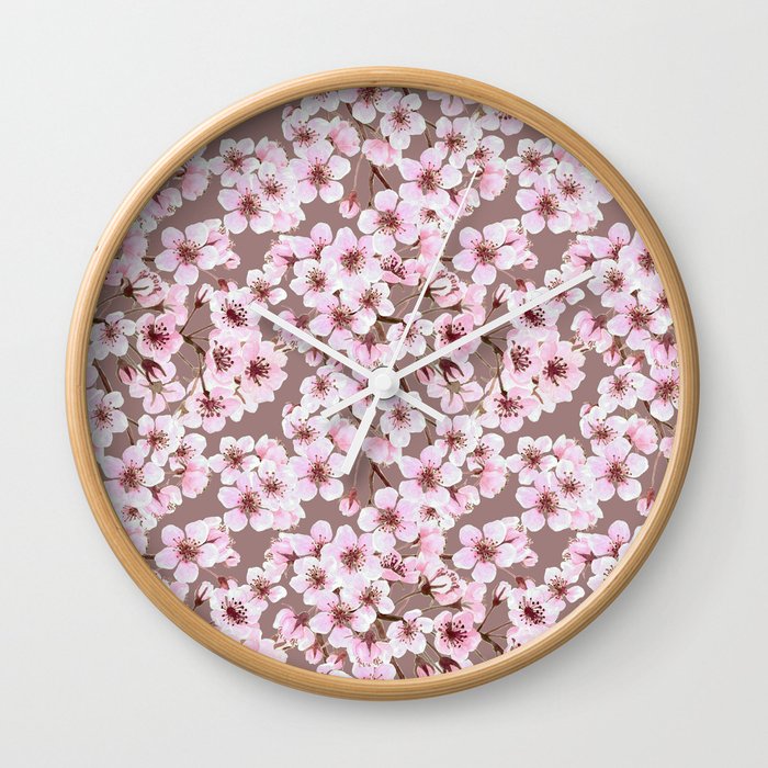 Cherry blossom pattern Wall Clock