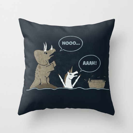 Left Behind Throw Pillow
