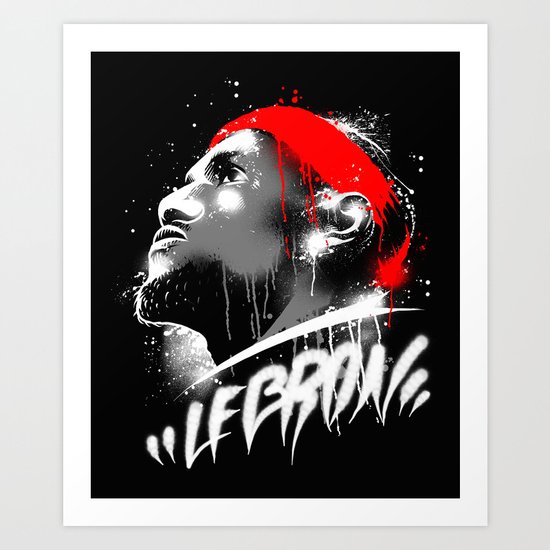 Lebron J Art Print