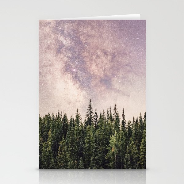 Night Sky Forest Stationery Cards