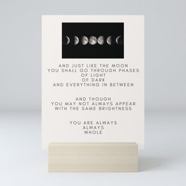 And just like the moon Mini Art Print