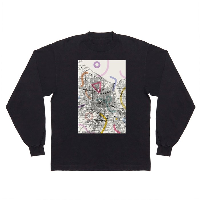 Rochester USA - Authentic City Map Collage Long Sleeve T Shirt