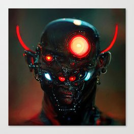Cyber Devil Canvas Print