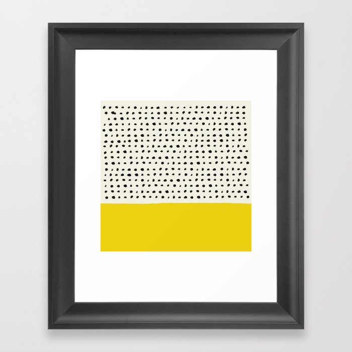 Sunshine x Dots Framed Art Print