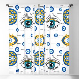 Evil eye pattern Blackout Curtain