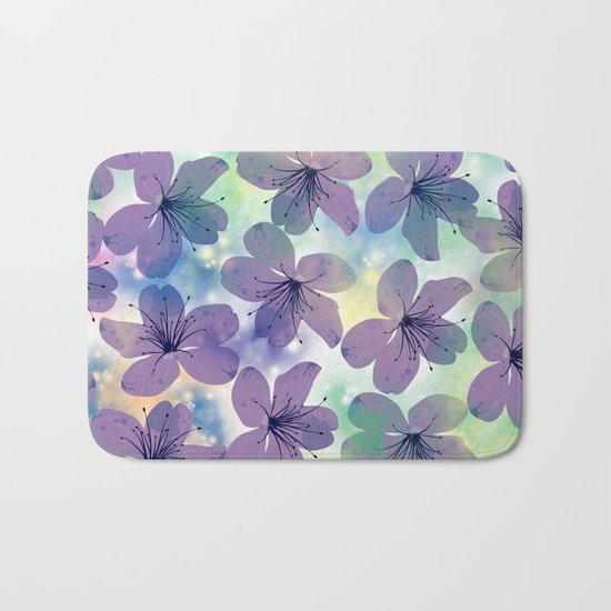 Floral Pattern #4 Bath Mat