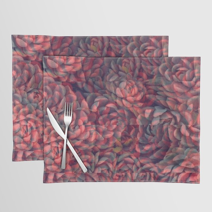 Glitchy Succulents Placemat