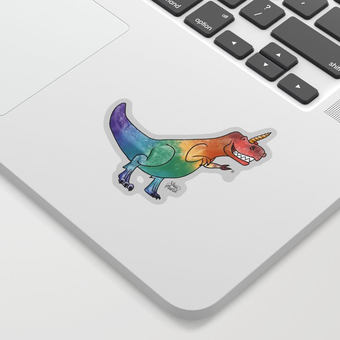 Rainbow Dinocorn  Sticker