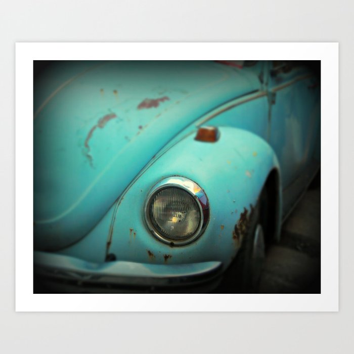 Vintage Volkswagen Bug Art Print