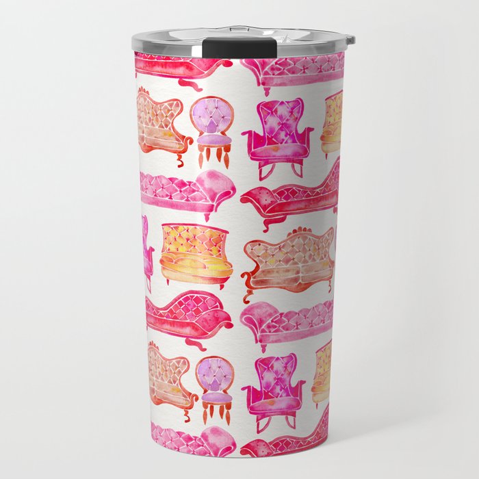 Victorian Lounge – Pink Palette Travel Mug