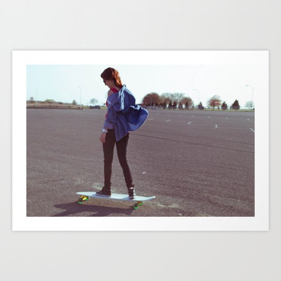 longboarding Art Print