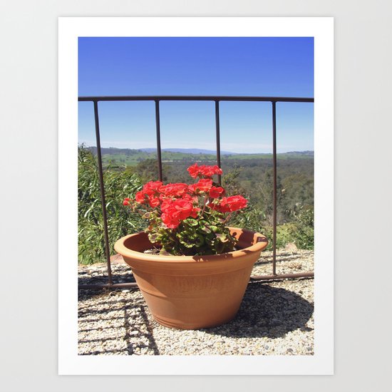 Plant with a View Art Print