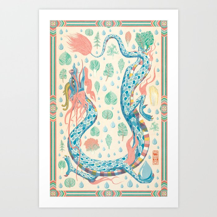 Year of the Dragon Again No Typography Art Print