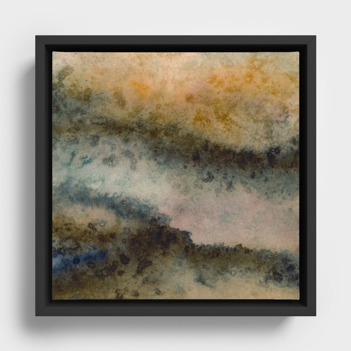 Ripples In The Sand Framed Canvas