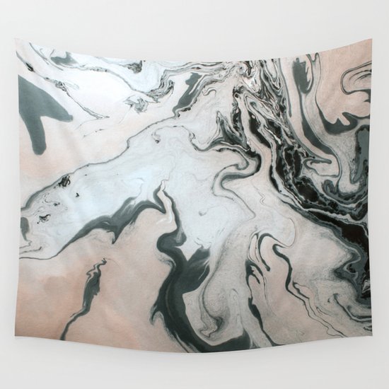 Abstract Marble Effect Painting Wall Tapestry By Mmartabc Society6