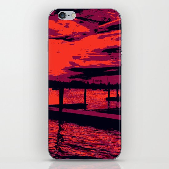 Sunset Over Bristol Harbor iPhone & iPod Skin