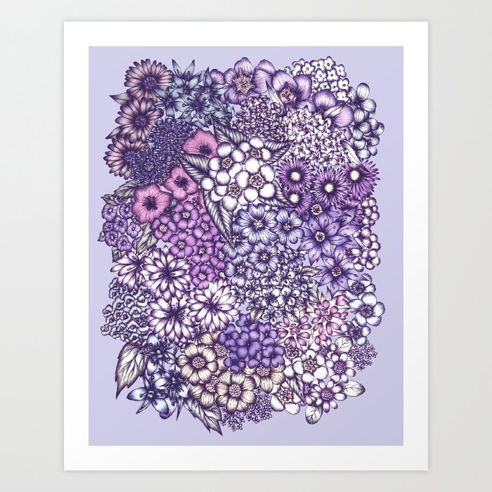 Faded Blossoms Art Print