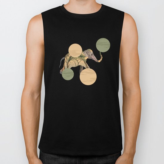 Elephant Polka Biker Tank