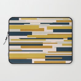 Wright Mid-Century Modern Abstract in Mustard Yellow, Navy Blue, Pale Blush Laptop Sleeve