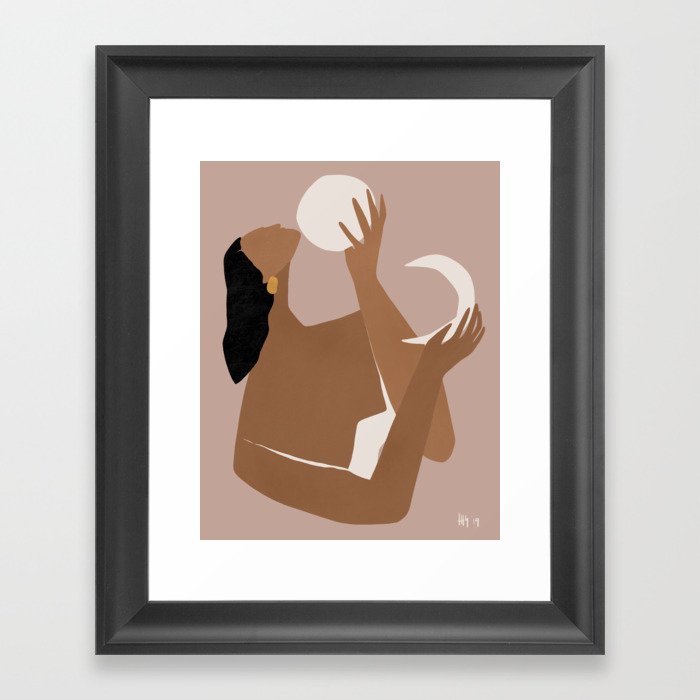 day and night Framed Art Print