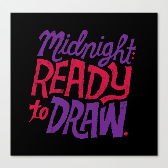 Midnight: Ready to Draw Canvas Print