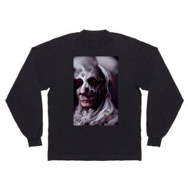 Scary ghost face #4 | AI fantasy art Long Sleeve T-shirt