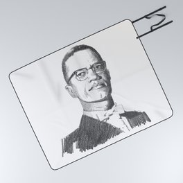 Malcolm X Picnic Blanket